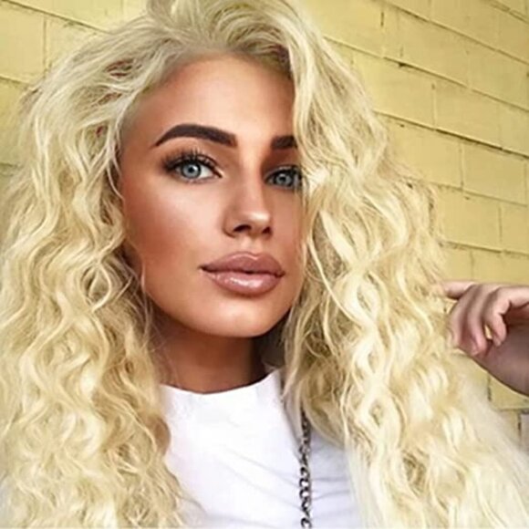 Spuly Other - 🆕 Stunning Long Wavy Platinum Blonde Hair Replacement Wig Lace SEXY NWT 👀😘